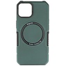 Funda de carga magnética para iPhone 12 - 12 Pro verde oscuro
