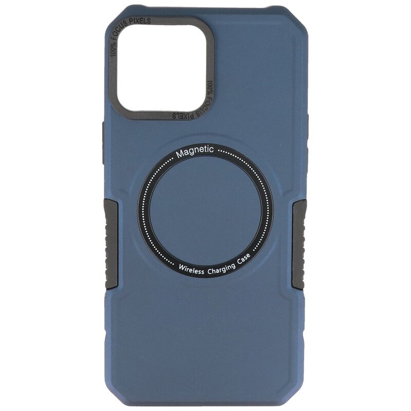 Magnetic Charging Case for iPhone 12 Pro Max Navy