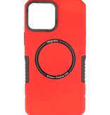 Magnetische Ladehülle für iPhone 12 Pro Max Rot