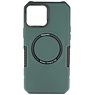 Coque de chargement magnétique pour iPhone 12 Pro Max vert foncé