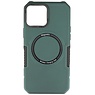 Custodia di ricarica magnetica per iPhone 12 Pro Max verde scuro