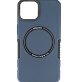 Magnetische Ladehülle für iPhone 13, Marineblau