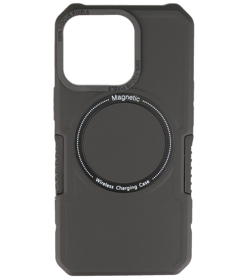 Custodia di ricarica magnetica per iPhone 13 Pro nera