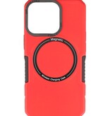 Custodia di ricarica magnetica per iPhone 13 Pro rossa