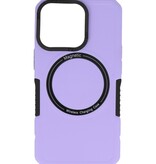 Funda de carga magnética para iPhone 13 Pro Púrpura