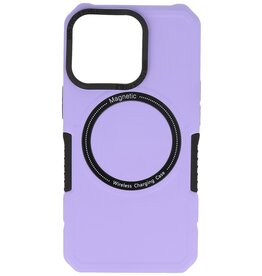 Coque de chargement magnétique pour iPhone 13 Pro Violet