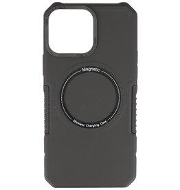 Magnetic Charging Case voor iPhone 13 Pro Max Zwart