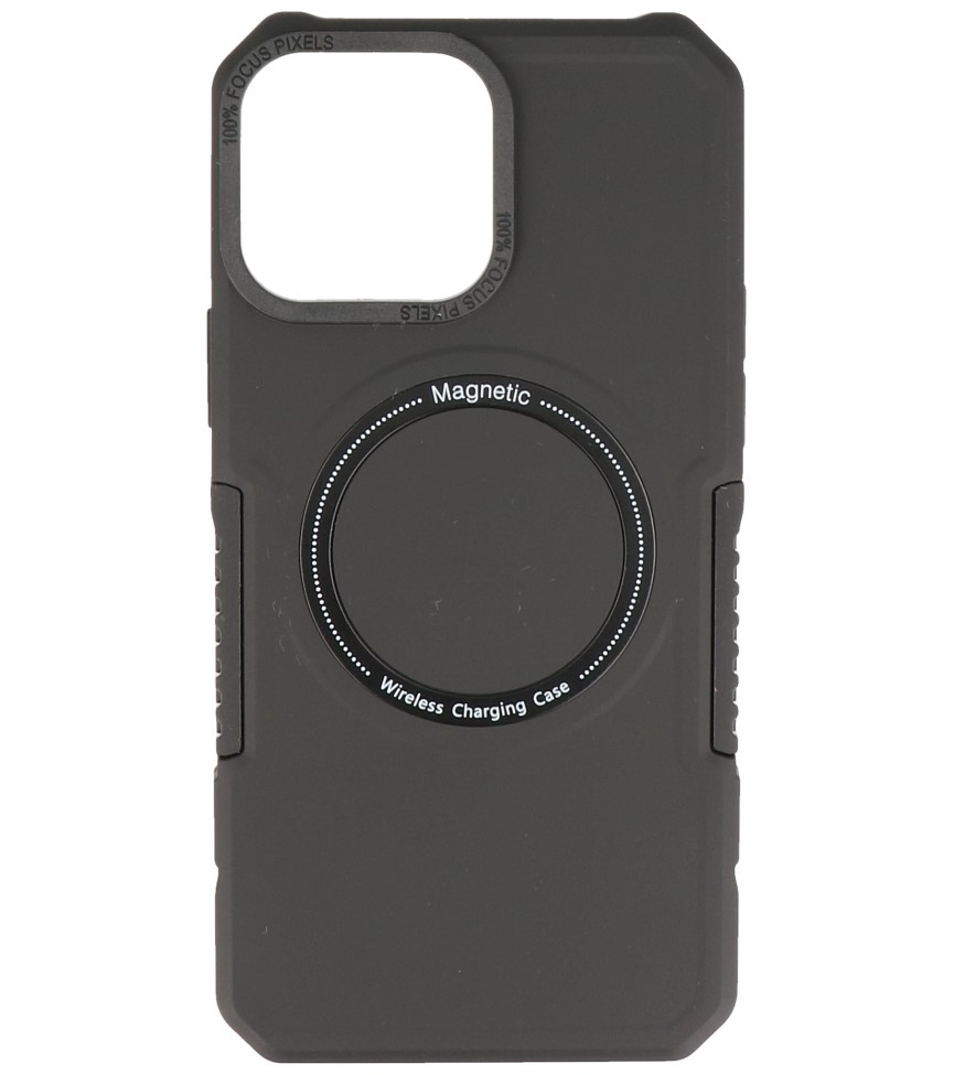 Estuche de carga magnético para iPhone 13 Pro Max Negro