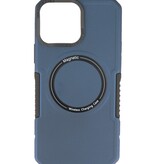 Magnetische Ladehülle für iPhone 13 Pro Max, Marineblau
