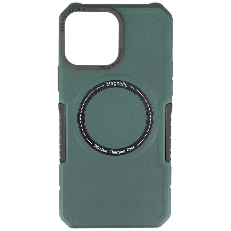 Magnetic Charging Case for iPhone 13 Pro Max Dark Green