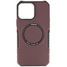 Coque de Charge Magnétique pour iPhone 13 Pro Max Rouge Bordeaux