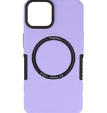 Coque de chargement magnétique pour iPhone 14 Violet