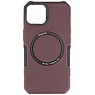 Magnetische Ladehülle für iPhone 14 Bordeauxrot