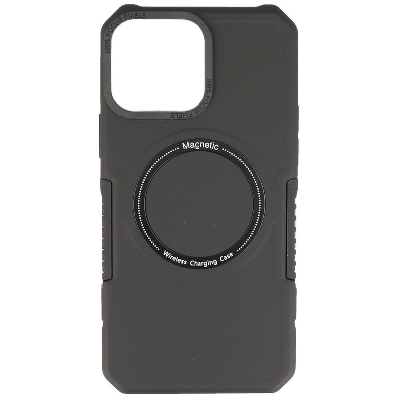 Magnetische Ladehülle für iPhone 14 Pro Schwarz