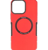 Coque de chargement magnétique pour iPhone 14 Pro Rouge