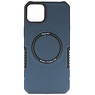 Magnetische Ladehülle für iPhone 14 Plus, Marineblau