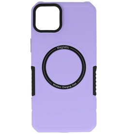 Magnetic Charging Case for iPhone 14 Plus Purple