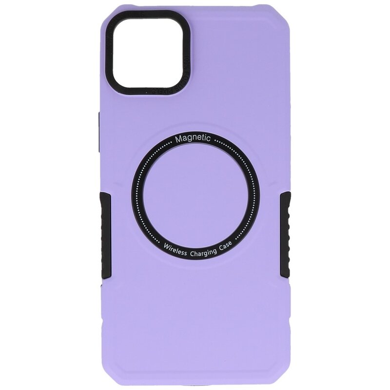 Coque de chargement magnétique pour iPhone 14 Plus Violet