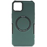 Coque de chargement magnétique pour iPhone 14 Plus Vert foncé