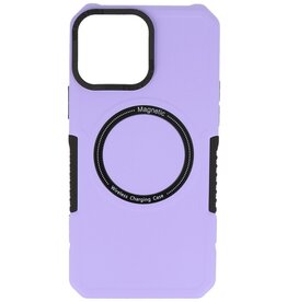 Custodia di ricarica magnetica per iPhone 14 Pro Max Viola