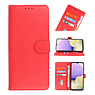 Bookstyle Wallet Cases Cover for Oppo A98 5G Red