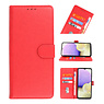 Bookstyle Wallet Cases Cover pour Oppo A98 5G Rouge