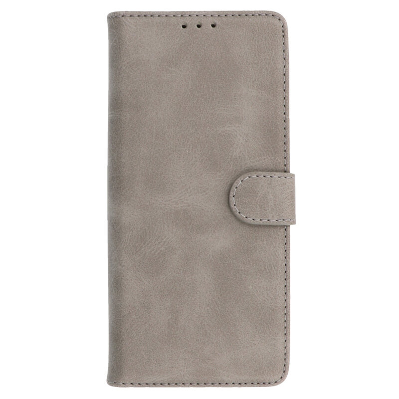 Bookstyle Wallet Cases Cover pour Google Pixel 7A Gris