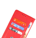 Bookstyle Wallet Cases Cover pour Google Pixel 7A Rouge