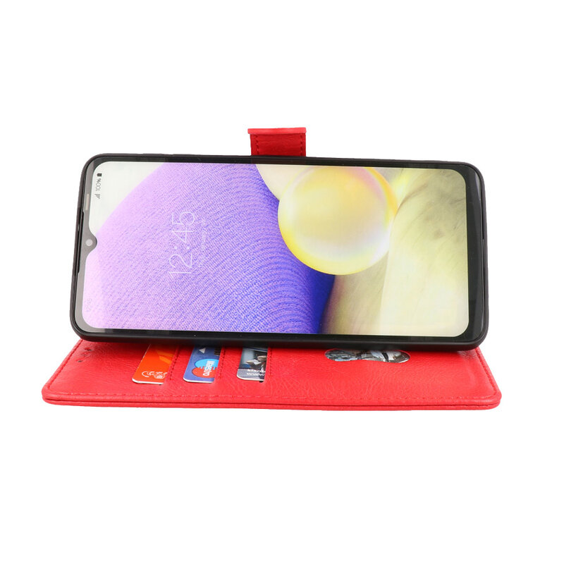 Bookstyle Wallet Cases Cover para Google Pixel 7A Rojo