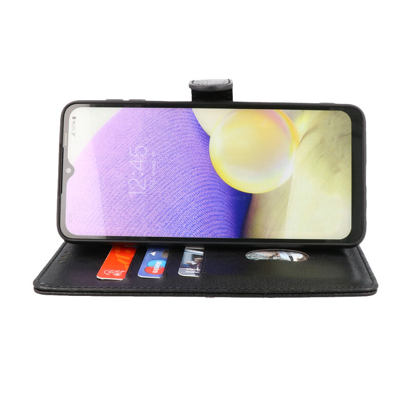 Bookstyle Wallet Cases Cover für Google Pixel 7A Schwarz
