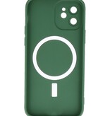 Custodia MagSafe per iPhone 11 verde scuro