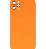 MagSafe Hoesje met Camera Beschermer voor iPhone 11 Pro Oranje