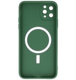Coque MagSafe pour iPhone 11 Pro Vert Foncé