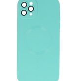 MagSafe Hoesje met Camera Beschermer voor iPhone 11 Pro Turquoise