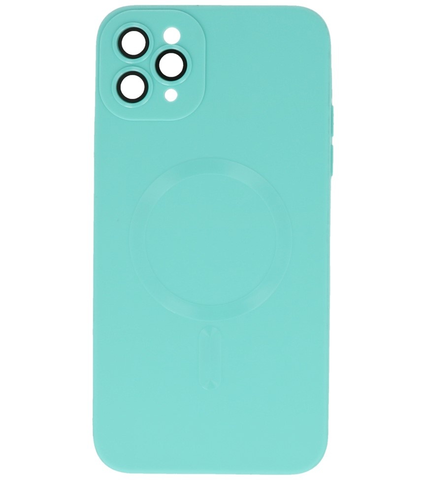 MagSafe Hoesje met Camera Beschermer voor iPhone 11 Pro Turquoise