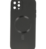 MagSafe Hoesje met Camera Beschermer voor iPhone 11 Pro Max Zwart