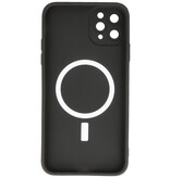 MagSafe Hoesje met Camera Beschermer voor iPhone 11 Pro Max Zwart