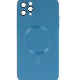 MagSafe Hoesje met Camera Beschermer voor iPhone 11 Pro Max Navy