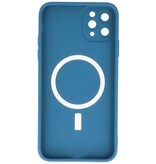 MagSafe Hoesje met Camera Beschermer voor iPhone 11 Pro Max Navy