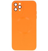 MagSafe Hoesje met Camera Beschermer voor iPhone 11 Pro Max Oranje