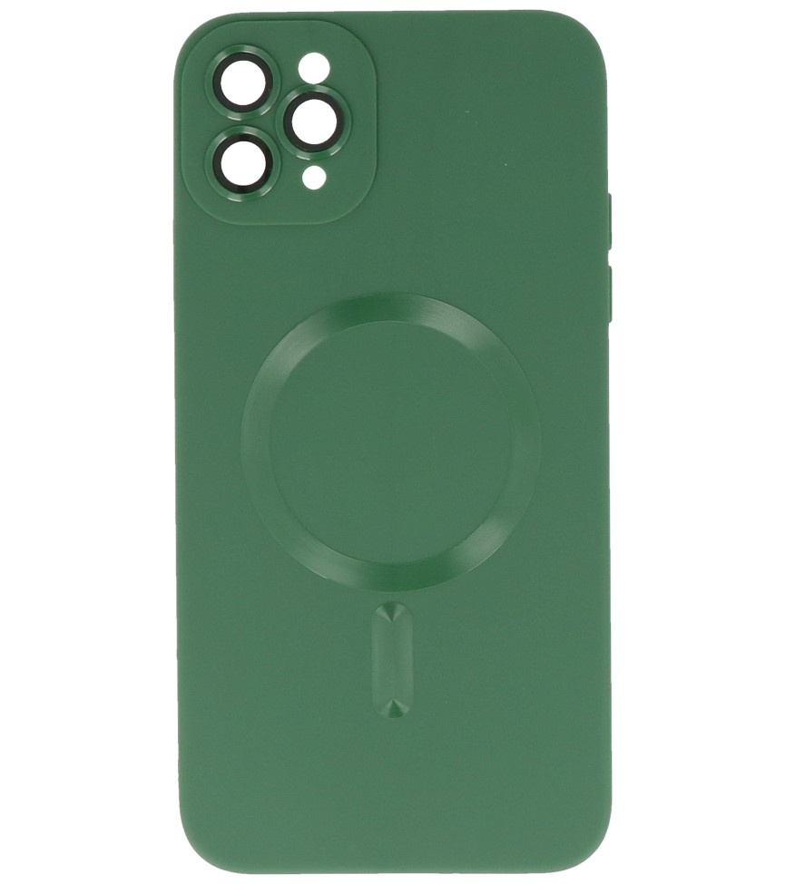 Coque MagSafe pour iPhone 11 Pro Max Vert Foncé