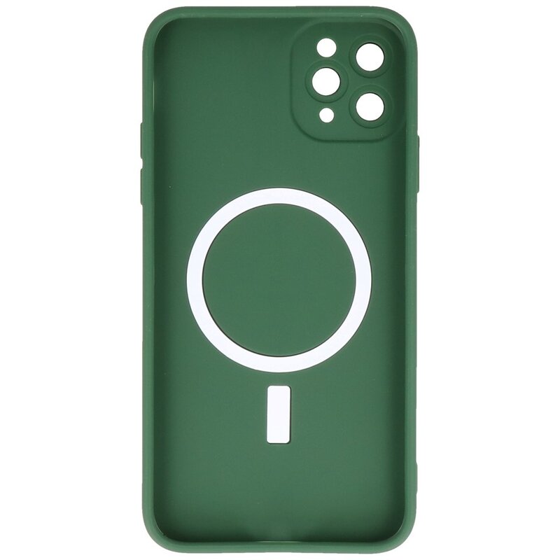 Coque MagSafe pour iPhone 11 Pro Max Vert Foncé