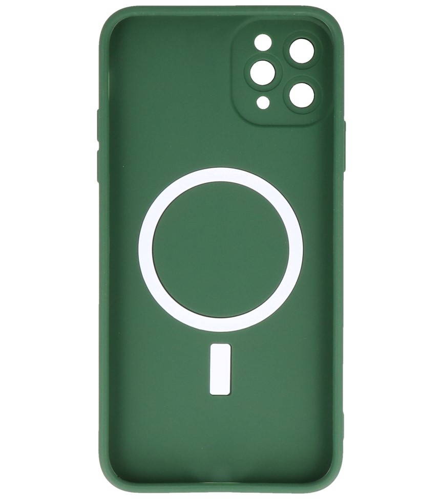 Custodia MagSafe per iPhone 11 Pro Max verde scuro