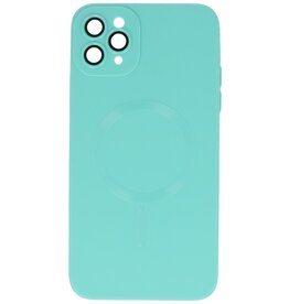 MagSafe Hoesje met Camera Beschermer voor iPhone 11 Pro Max Turquoise