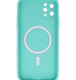 MagSafe Hoesje met Camera Beschermer voor iPhone 11 Pro Max Turquoise