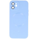 MagSafe Hoesje met Camera Beschermer voor iPhone 12 Blauw