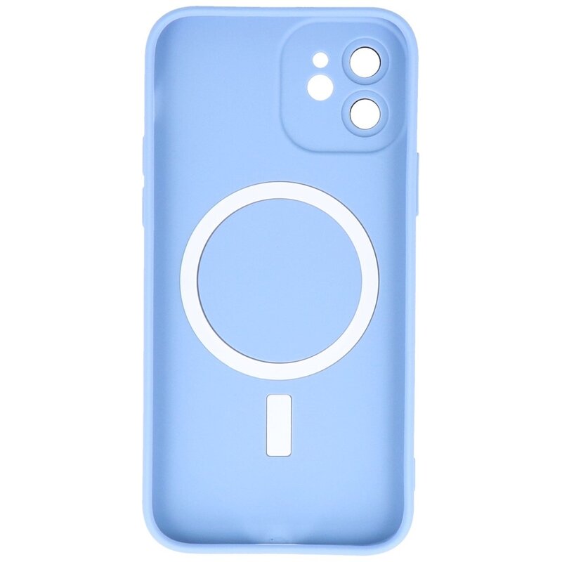 MagSafe Hoesje met Camera Beschermer voor iPhone 12 Blauw