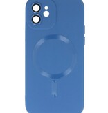 MagSafe Hoesje met Camera Beschermer voor iPhone 12 Navy