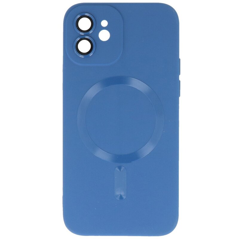 MagSafe Hoesje met Camera Beschermer voor iPhone 12 Navy