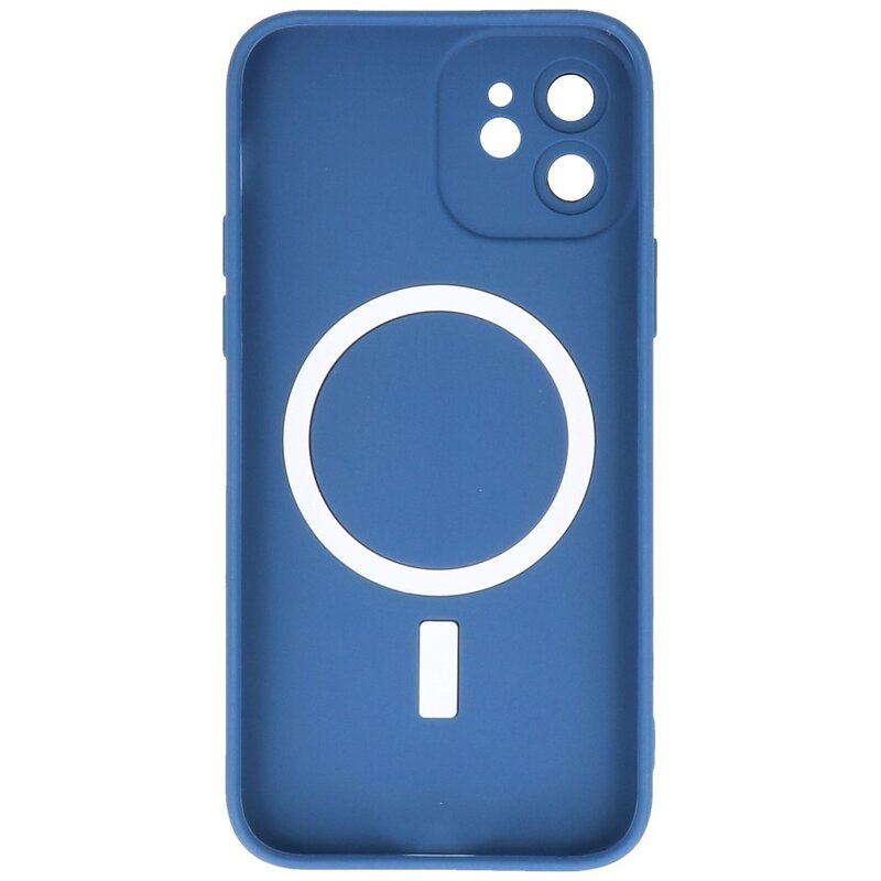 MagSafe Hoesje met Camera Beschermer voor iPhone 12 Navy